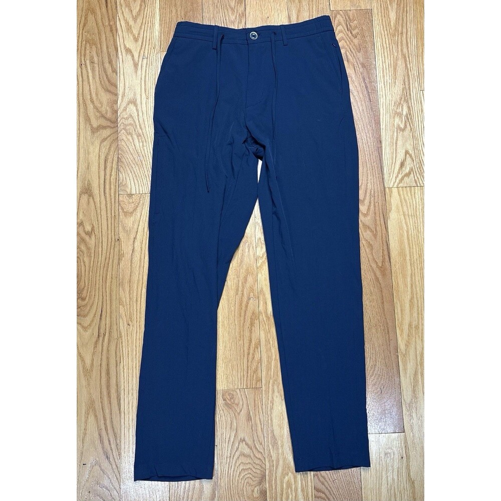 Robert Graham Golf Pants Mens 30 Navy Stretch Performance Flat Front Causal
